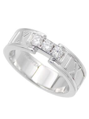 Tiffany & Co Atlas Ring White Gold 18K Diamond